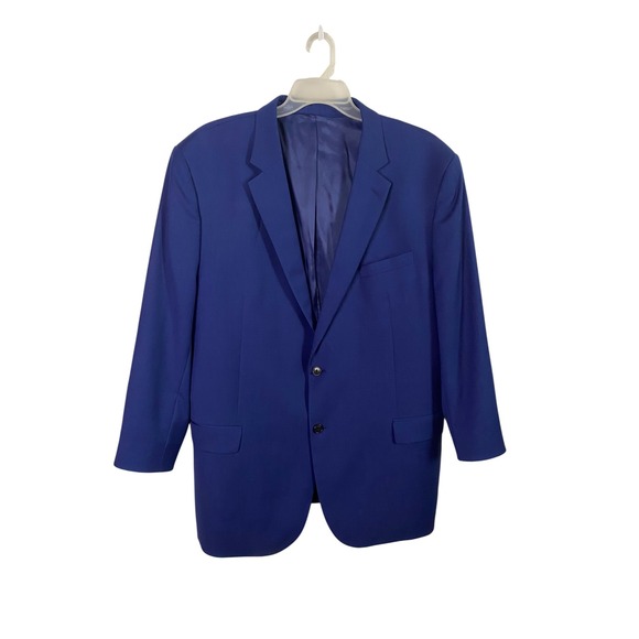 Joseph Abboud Other - Joseph Abboud Mens 52 XL Royal Navy Blue 100% Wool 2 Button Blazer Sport Coat